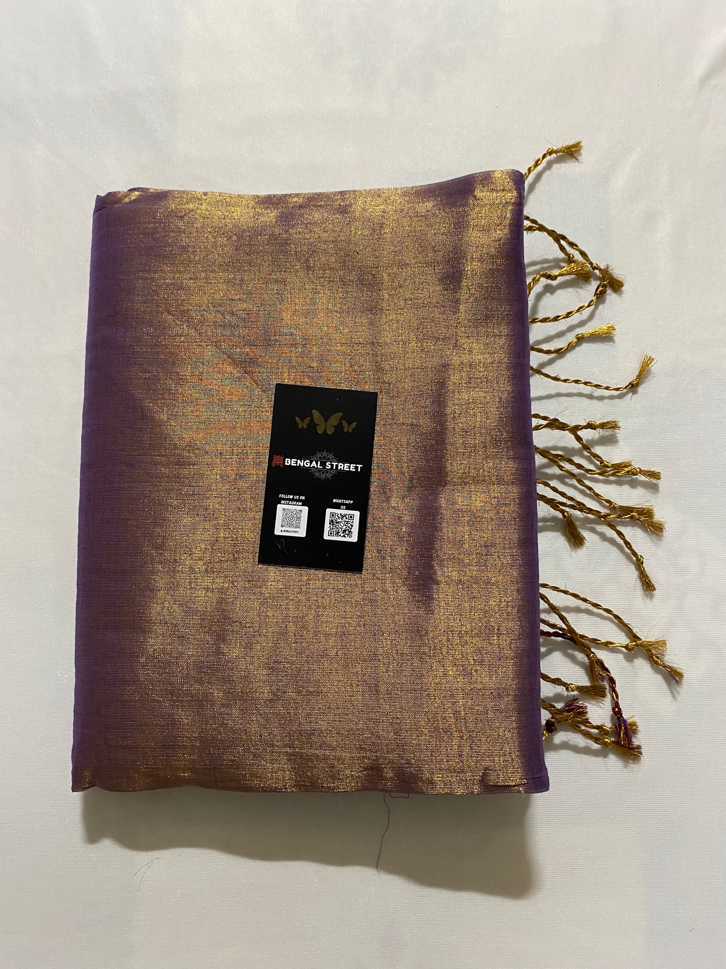 Raga Tissue Saree (Rose Gold)