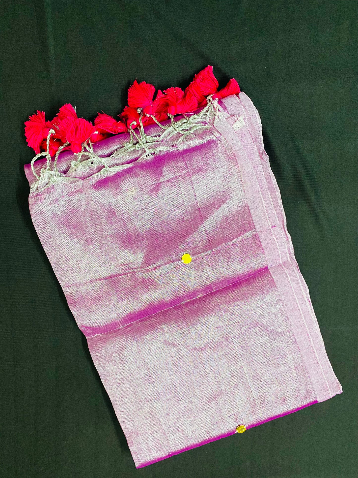 Raga Tissue with Gini & Tassels - Pink