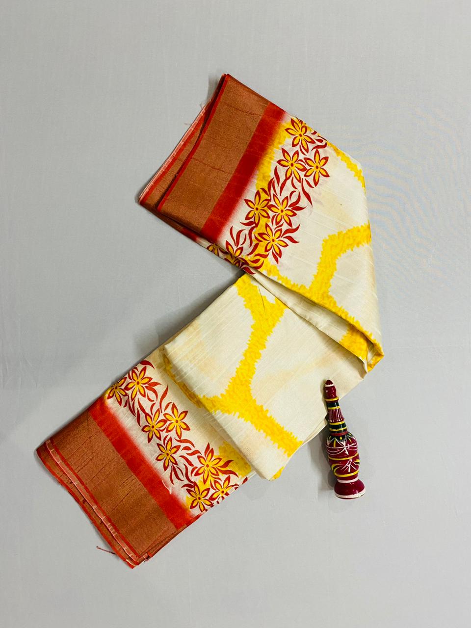 Bapta Silk Saree - Durga Maa Print