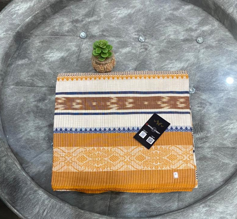 Dhaniakhali/Dhonekhali Cotton Saree - Striped