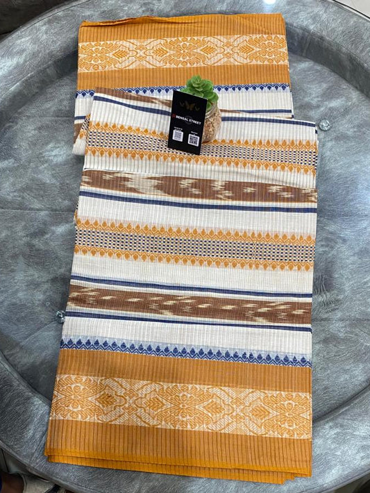 Dhaniakhali/Dhonekhali Cotton Saree - Striped