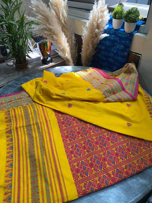 Assam Khadi Saree: Handweaving Saree