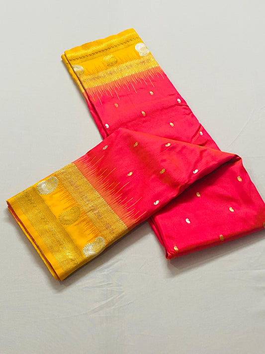 Kanchipuram Silk Saree: Magenta