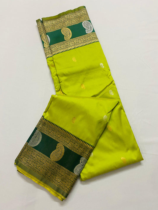 Kanchipuram Silk Saree: Green