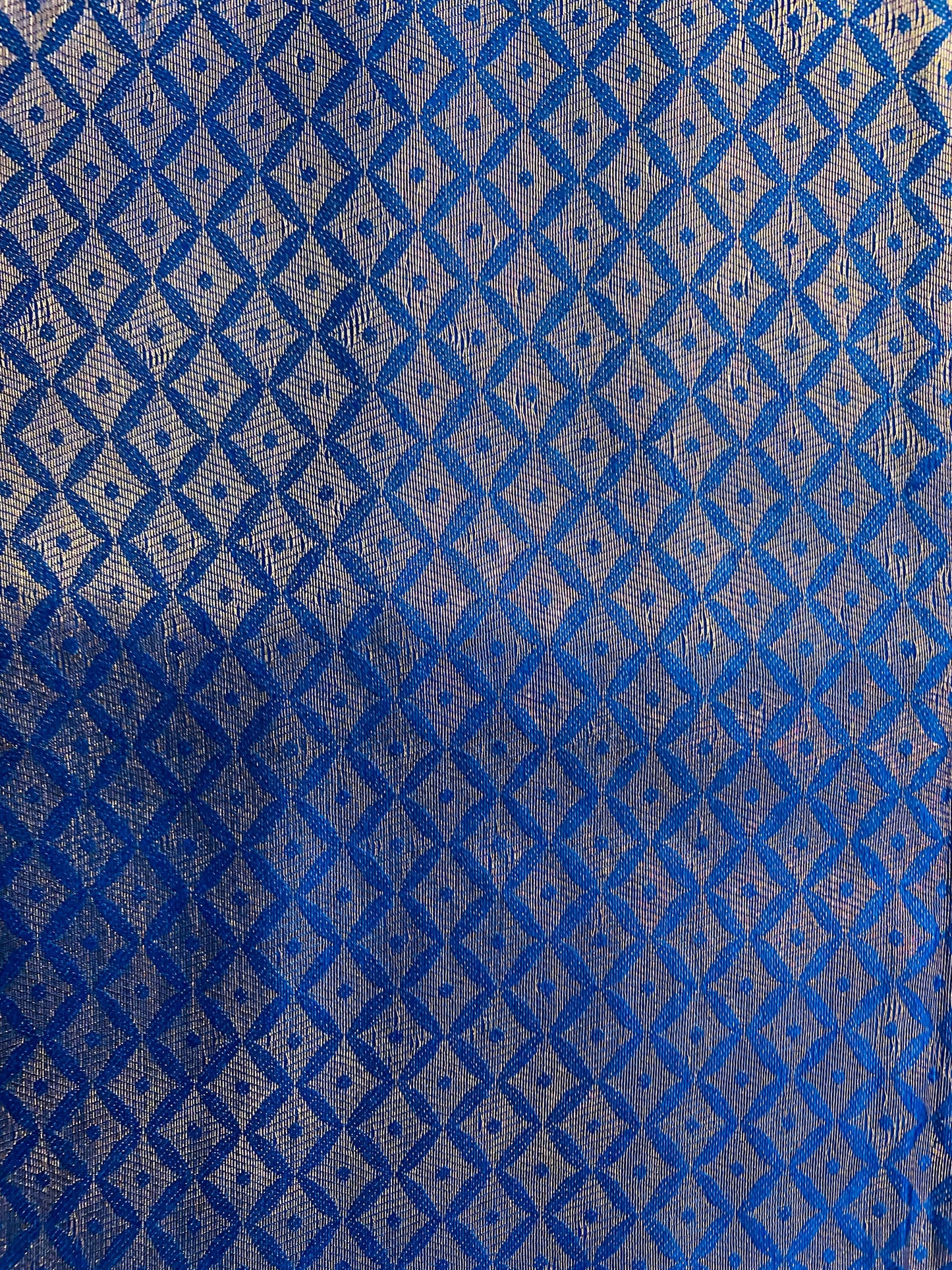 Mulberry Silk Saree: Pink & Blue