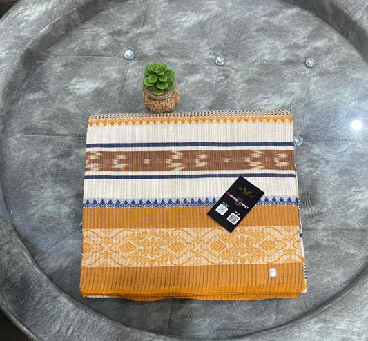 Dhaniakhali/Dhonekhali Cotton Saree - Striped