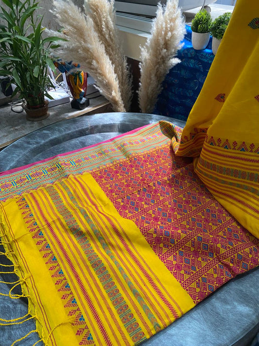 Assam Khadi Saree: Handweaving Saree